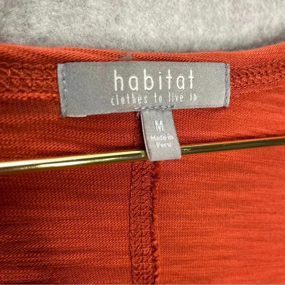 Habitat Cotton Lagenlook Pebble Rolled Edge Button Down Long Sleeve Cardigan Top - Picture 3 of 6